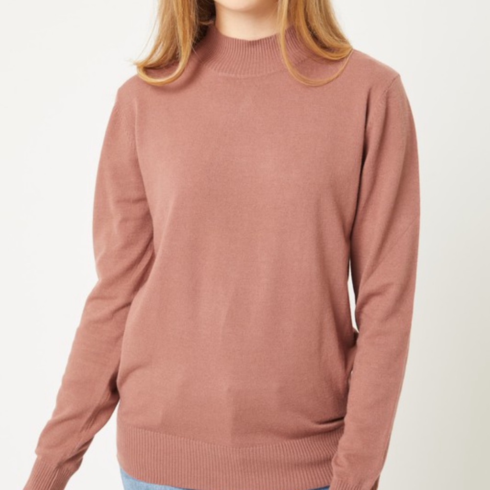 NWT long sleeve knit mock neck